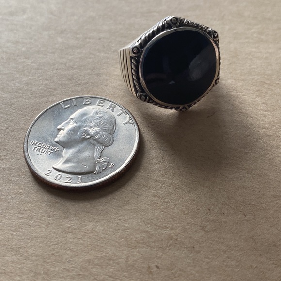 Onyx Sterling silver size 5.5 - Picture 4 of 4